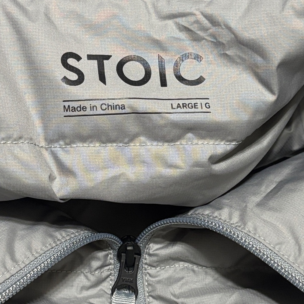 Stoic Men's Light Gray Puffer Jacket - Picture 2 of 7